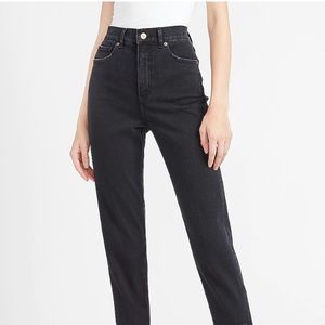 Express Super High Waisted Mom Jeans